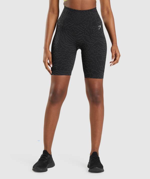 Damske Šortky Gymshark Adapt Animal Seamless Cycling Čierne | CN4850269